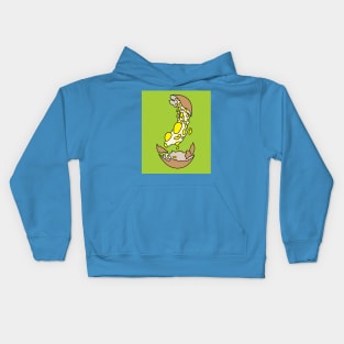 Crazy Eggs Design Kids Hoodie